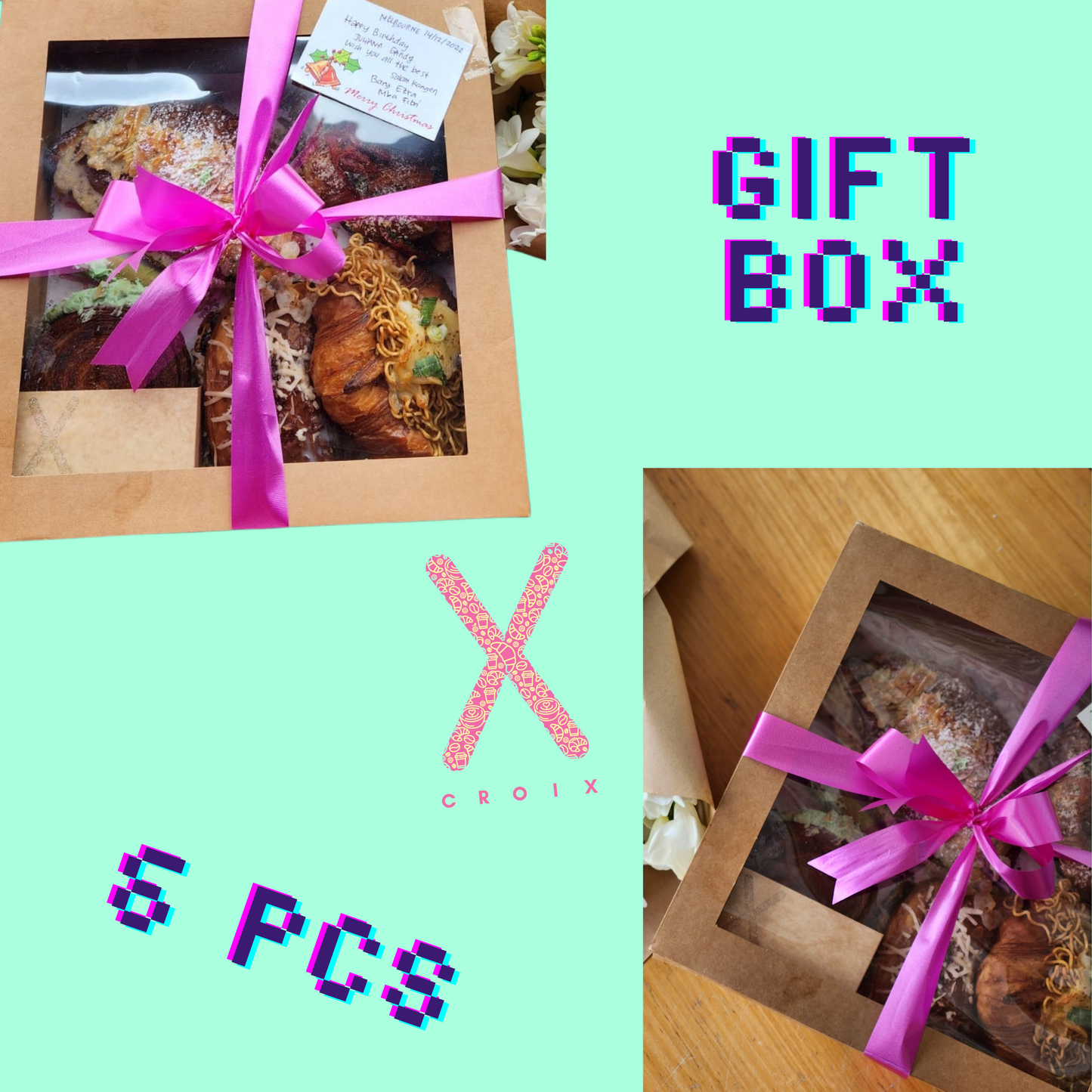 Gift Box of 6 Pastries (Dairy/Vegan/Mixed)
